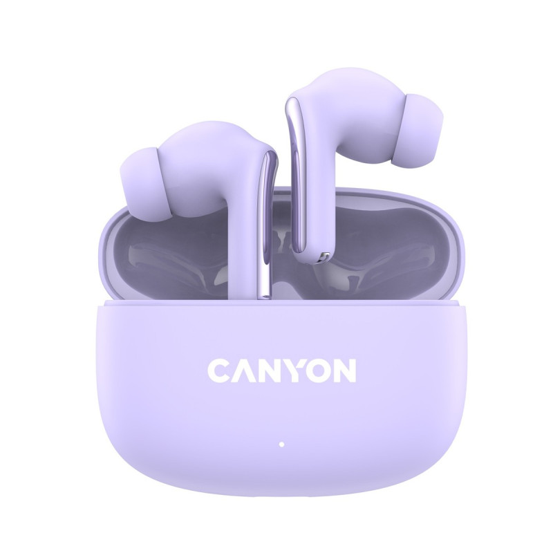 Bezdrátová stereo sluchátka True Wireless OnGo 9 fialová