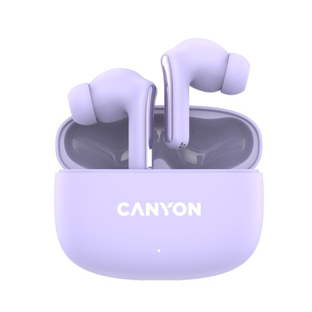 Bezdrátová stereo sluchátka True Wireless OnGo 9 fialová