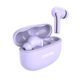 Bezdrátová stereo sluchátka True Wireless OnGo 9 fialová