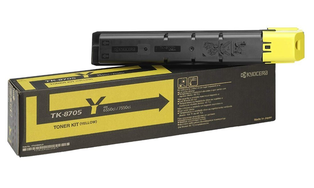 Kyocera Toner yellow na 30 000 A4 (při 5% pokrytí),pro TASKalfa 6550/6551/7550/7551ci