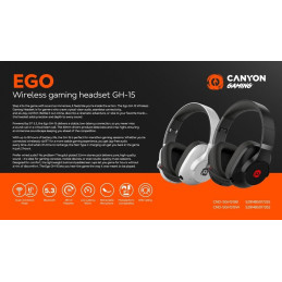 CANYON headset EGO GH-15 2in1 BT Black