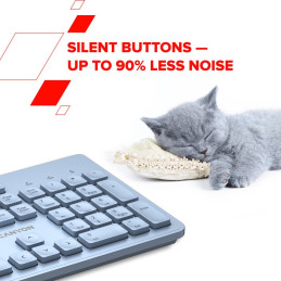 CANYON keyboard HKB-W01 CS AAA Wireless Blue