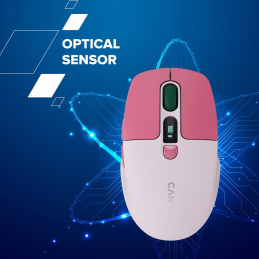 CANYON mouse MW-26 LCD Silent Dual Mode Wireless Pink