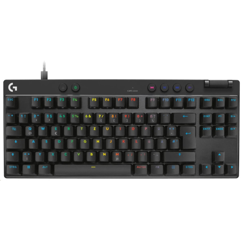 Logitech G PRO X TKL RAPID - Gaming Keyboard - BLACK - US INT'L - EMEA