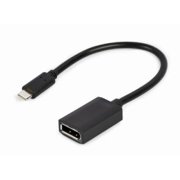 Gembird adaptér USB-C (M) na DisplayPort (F), 4K, 0.15m kábel, čierny