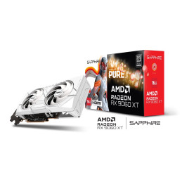 VGA SAPPHIRE PURE AMD Radeon RX 9060 XT OC 16GB, White
