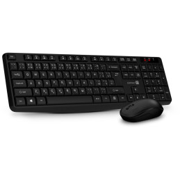 CONNECT IT OfficeBase Wireless Combo bezdrátová černá klávesnice + myš