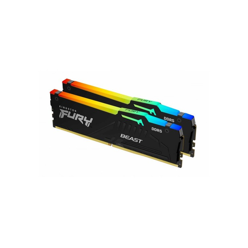 Kingston FURY Beast DDR5 64GB (2x32GB) 5200MHz DIMM CL40 1Rx8 RGB