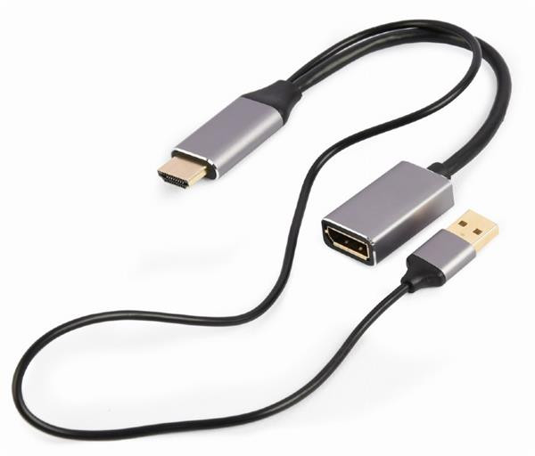 Gembird adaptér aktívny 4K HDMI (M) /  DisplayPort (F)