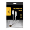 Gembird kábel DisplayPort (M/M), 4K, 1.8 m, biely