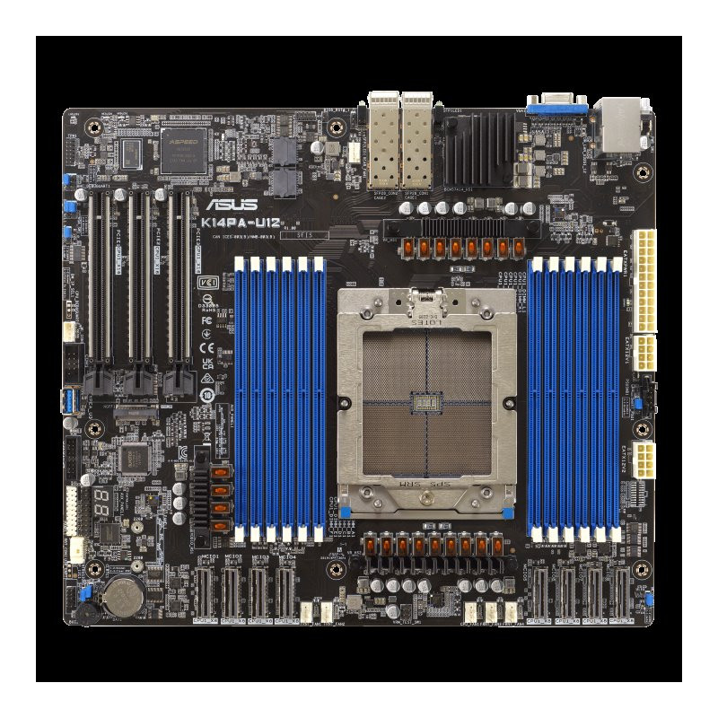 ASUS MB K14PA-U12 1x SP5, 12x DDR5 ECC R, 1xm.2, 2x 25Gb SFP28, IPMI