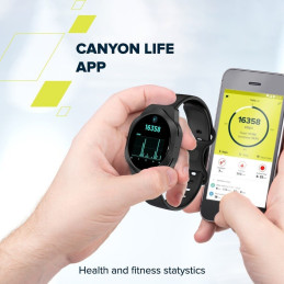 CANYON Smart Watch Hexagon 88 BT-CALL Silver