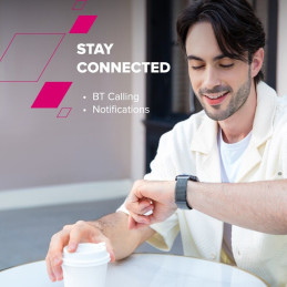 CANYON Smart Watch Hexagon 88 BT-CALL Silver