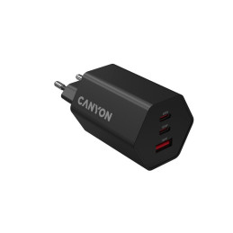 CANYON charger HEXAGON 65 GaN 65W 2xPD 1xQC EU Black