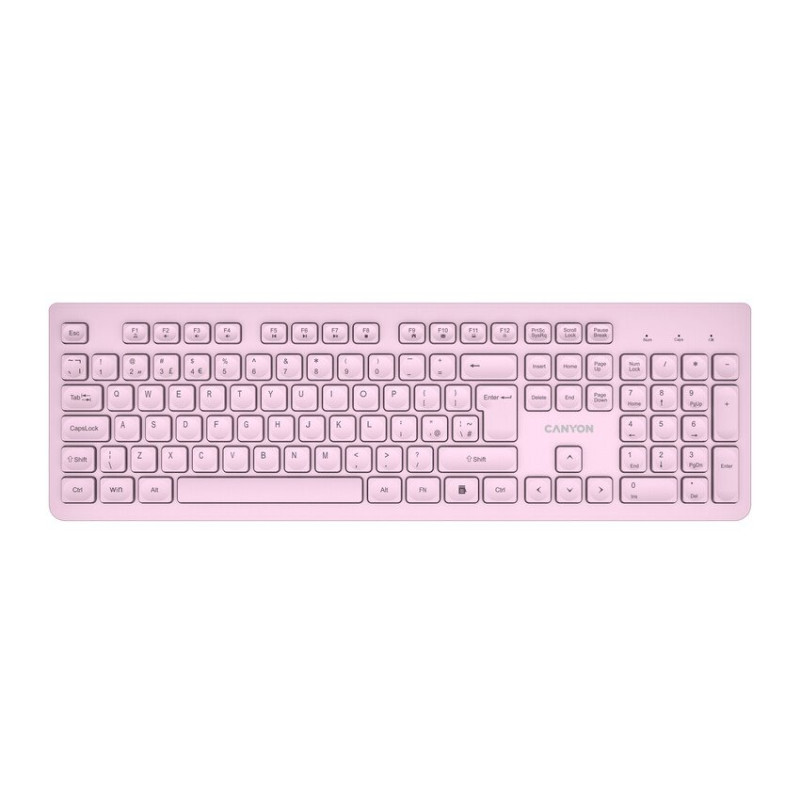 CANYON keyboard HKB-W01 CS AAA Wireless Pink