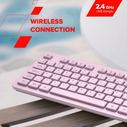 CANYON keyboard HKB-W01 CS AAA Wireless Pink