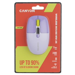 CANYON mouse MW-26 LCD Silent Dual Mode Wireless Violet