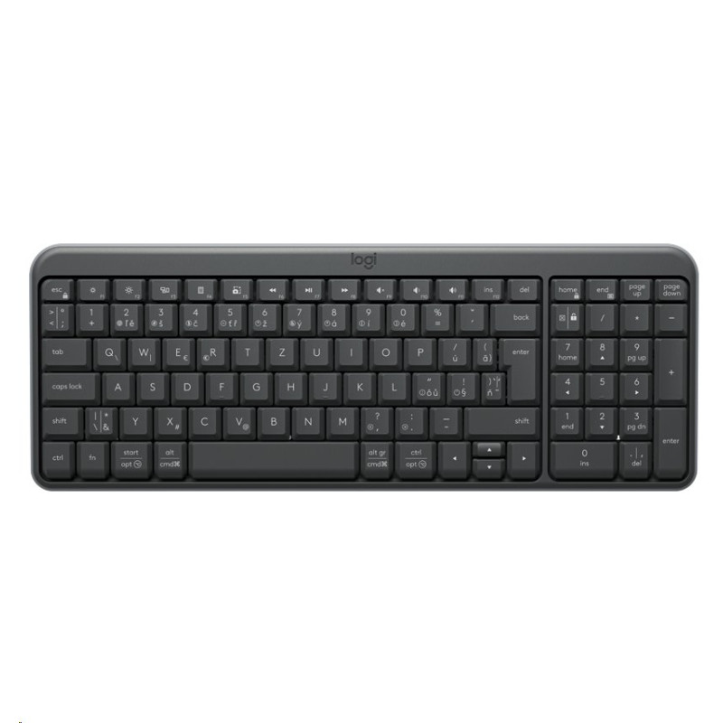 Logitech bezdrátová klávesnice K250 - GRAPHITE - CZE-SKY - INTNL