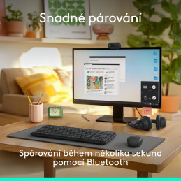 Logitech bezdrátová klávesnice K250 - GRAPHITE - CZE-SKY - INTNL