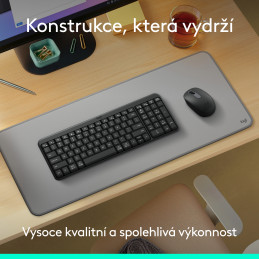 Logitech bezdrátová klávesnice K250 - GRAPHITE - CZE-SKY - INTNL
