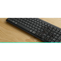 Logitech bezdrátová klávesnice K250 - GRAPHITE - CZE-SKY - INTNL