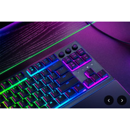 RAZER herní klávesnice Ornata V3 Tenkeyless, US Layout, 8 Razer Chroma™ RGB Lighting Zones, Dedicated Media Keys,