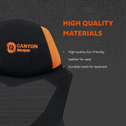 CANYON gaming chair Wave MCH02 Mesh Black Orange