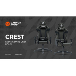 CANYON gaming chair Crest FCH01 Fabric Grey