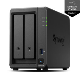 Synology DiskStation DS725+, 2-bay NAS, CPU DC AMD Ryzen R1600 64bit, RAM 4GB, USB-C, LAN 1x 2.5GB + 1x 1Gb
