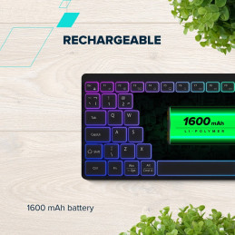 CANYON keyboard HKB-W11 EN/CS RGB Dual Mode Wireless Black