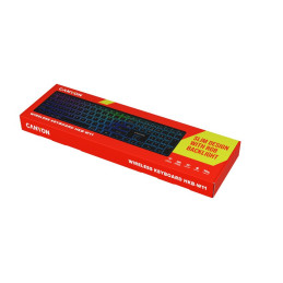 CANYON keyboard HKB-W11 EN/CS RGB Dual Mode Wireless Black
