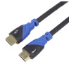 PremiumCord 4K HDMI 2.0b High Speed + Ethernet kabel, zlacené pružné konektory, 1m