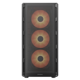 COUGAR PC skříň AIRFACE PURE PRO Black Mid Tower Mesh Front Panel 3 x 120mm ARGB Fan, Rear Panel 1x 120mm ARGB Fan
