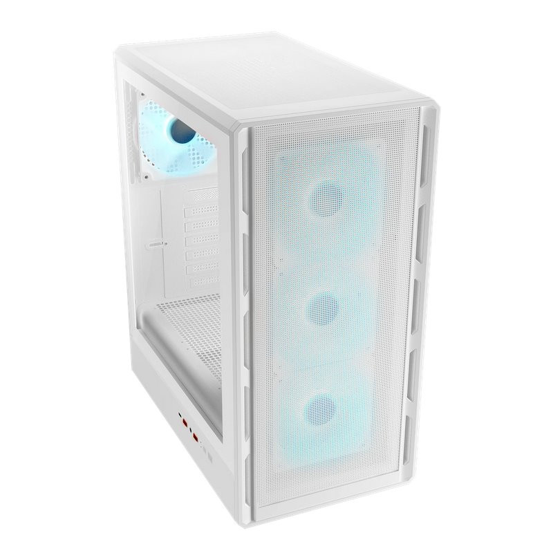 COUGAR PC skříň AIRFACE PURE PRO White Mid Tower Mesh Front Panel 3 x 120mm ARGB Fan, Rear Panel 1x 120mm ARGB Fan