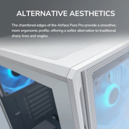 COUGAR PC skříň AIRFACE PURE PRO White Mid Tower Mesh Front Panel 3 x 120mm ARGB Fan, Rear Panel 1x 120mm ARGB Fan