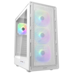 COUGAR PC skříň AIRFACE PURE RGB White Mid Tower Mesh Front Panel 3 x 120mm ARGB Fan, Rear Panel 1x 120mm ARGB Fan