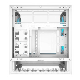 COUGAR PC skříň OMNYX White Mid Tower Mesh Front Panel 2 x 160mm ARGB Fan, Rear Panel 2x 160mm ARGB Fan