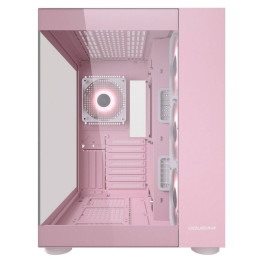 COUGAR PC skříň FV150 RGB Pink Mid tower Dual-Chamber ATX glass, 4x 120mm ARGB fans