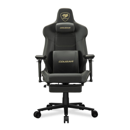 COUGAR herní židle ARMOR EVO M - černá/gold - s podnožkou