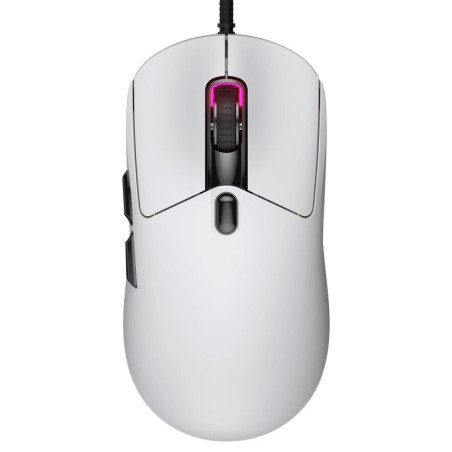 COUGAR herní myš drátová MINOS NEO WHITE, 6 tl., čip PixArt 3327, 6000dpi, 220 IPS, 63g, USB-A, Ultraflex kabel 1.8m