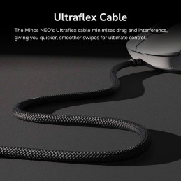 COUGAR herní myš drátová MINOS NEO WHITE, 6 tl., čip PixArt 3327, 6000dpi, 220 IPS, 63g, USB-A, Ultraflex kabel 1.8m