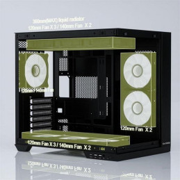 1stCOOL CubeTower DREAMER, skrinka ATX, 3x ARGB ventilátor + radič, USB3.0, USB-C, čierna