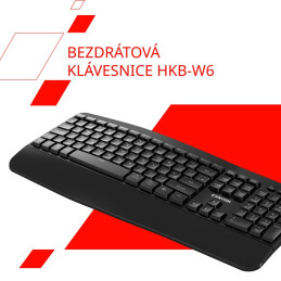 CANYON keyboard HKB-W6 Wireless Black