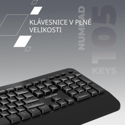 CANYON keyboard HKB-W6 Wireless Black
