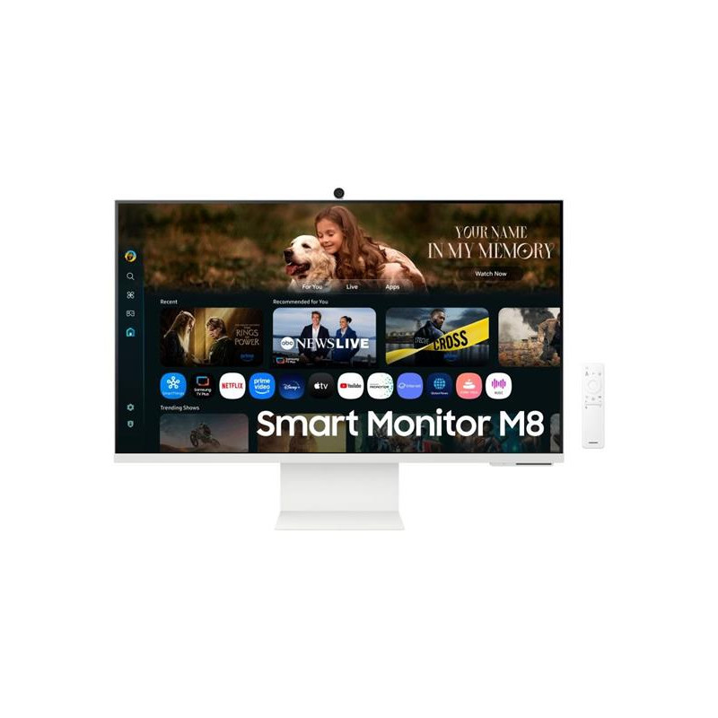 Samsung Smart Monitor M8 (M80F) 32" LED VA 3840x2160 Mega DCR 4ms 400cd HDMI USB(65W) Wifi pivot biely