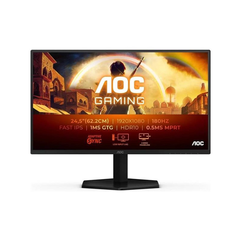 AOC 25G42E 24,5" Fast IPS 1920x1080 80M:1 1ms 300cd HDMI DP čierny 180Hz