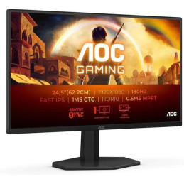 AOC 25G42E 24,5" Fast IPS 1920x1080 80M:1 1ms 300cd HDMI DP čierny 180Hz