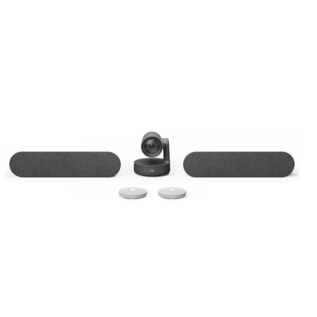Logitech Rally Ultra-HD ConferenceCam, 2 white mic, 2 repro - BLACK - EMEA