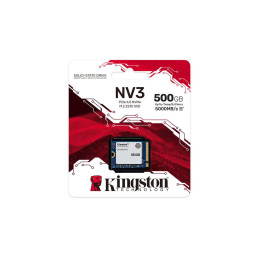 Kingston SSD 500GB NV3 NVMe™ PCIe M.2 2230 (ctení/zápis: 5000/3000MB/s,)