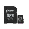 Kingston paměťová karta 256GB Canvas Select Plus Gen 3 microSDXC 150R A1 C10 Card + ADP